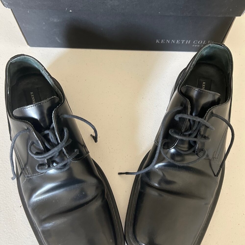 EUC Mens Kenneth Cole Dress Shoes Size 9.5 Black